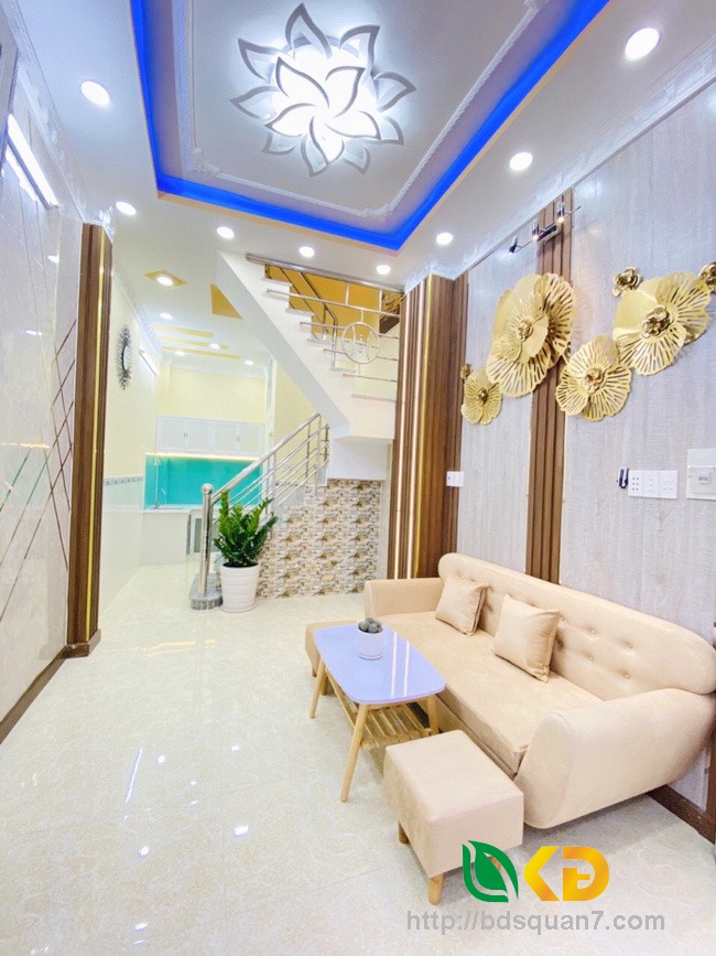 Bán nhà 2 lầu thiết kế đẹp hẻm 2020 đường Huỳnh Tấn Phát Huyện Nhà Bè